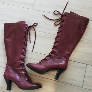 Gorgeous Burgundy Tall Boots Arden B. SIZE 39 EUC
